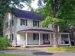 historic meeting house located on a 5.4-acre (2.2 ha) parcel of land at the junction of Quaker Avenue (Orange County 107) and US 9W in Cornwall, New York